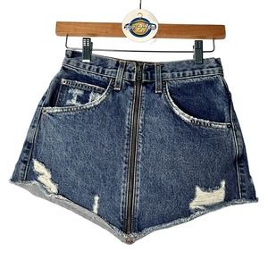 Carmar Dark Wash Denim Mini Skirt